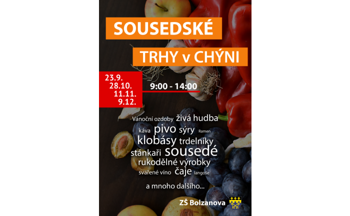 Sousedské trhy v Chýni